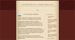 Desktop Screenshot of geekybikedad.bostonbiker.org